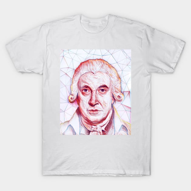 James Watt Portrait | James Watt Artwork T-Shirt by JustLit